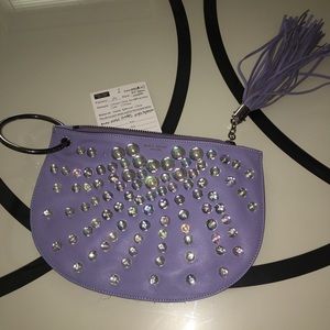 Henri Bendel Purple clutch